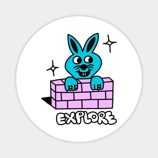 Explorer Bunny Magnet by SEXY RECORDS